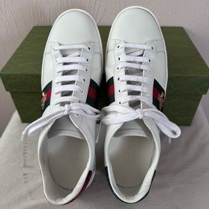 LIKE NEW!! Gucci Ace Embroidered Sneakers